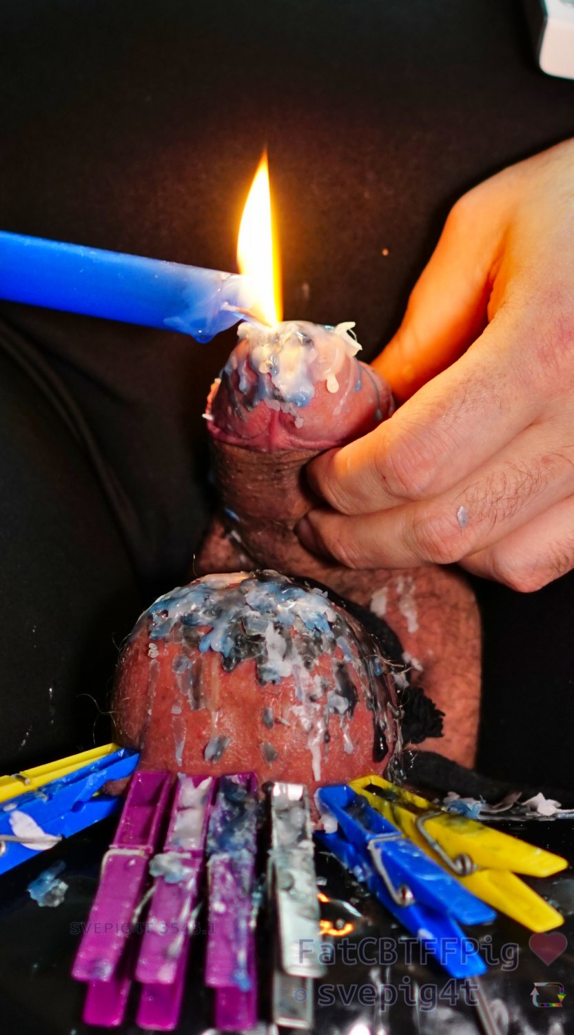 painslut burning penis candle wax and sounding for svepig4t gimp  