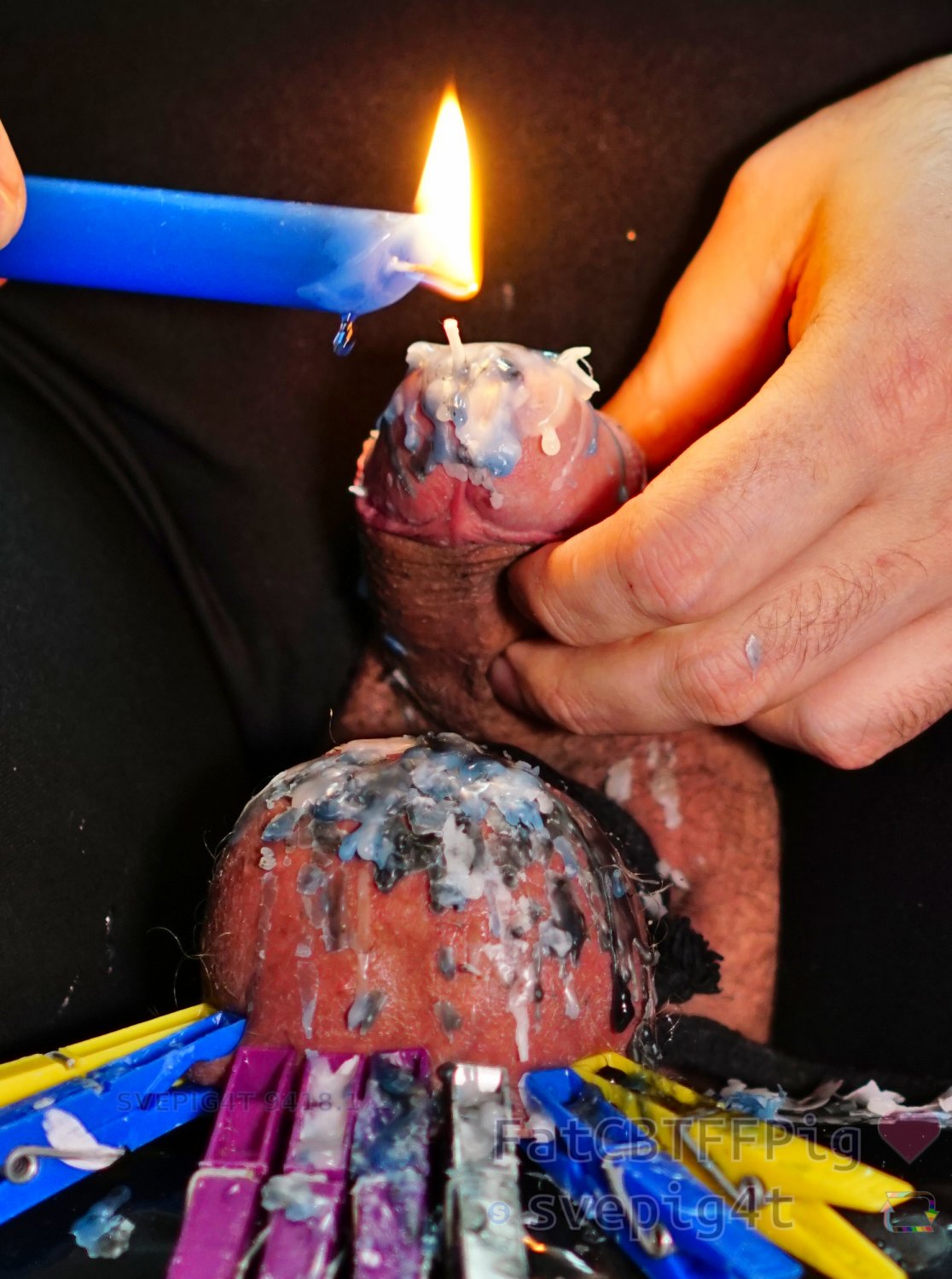 painslut burning penis candle wax and sounding for svepig4t gimp  